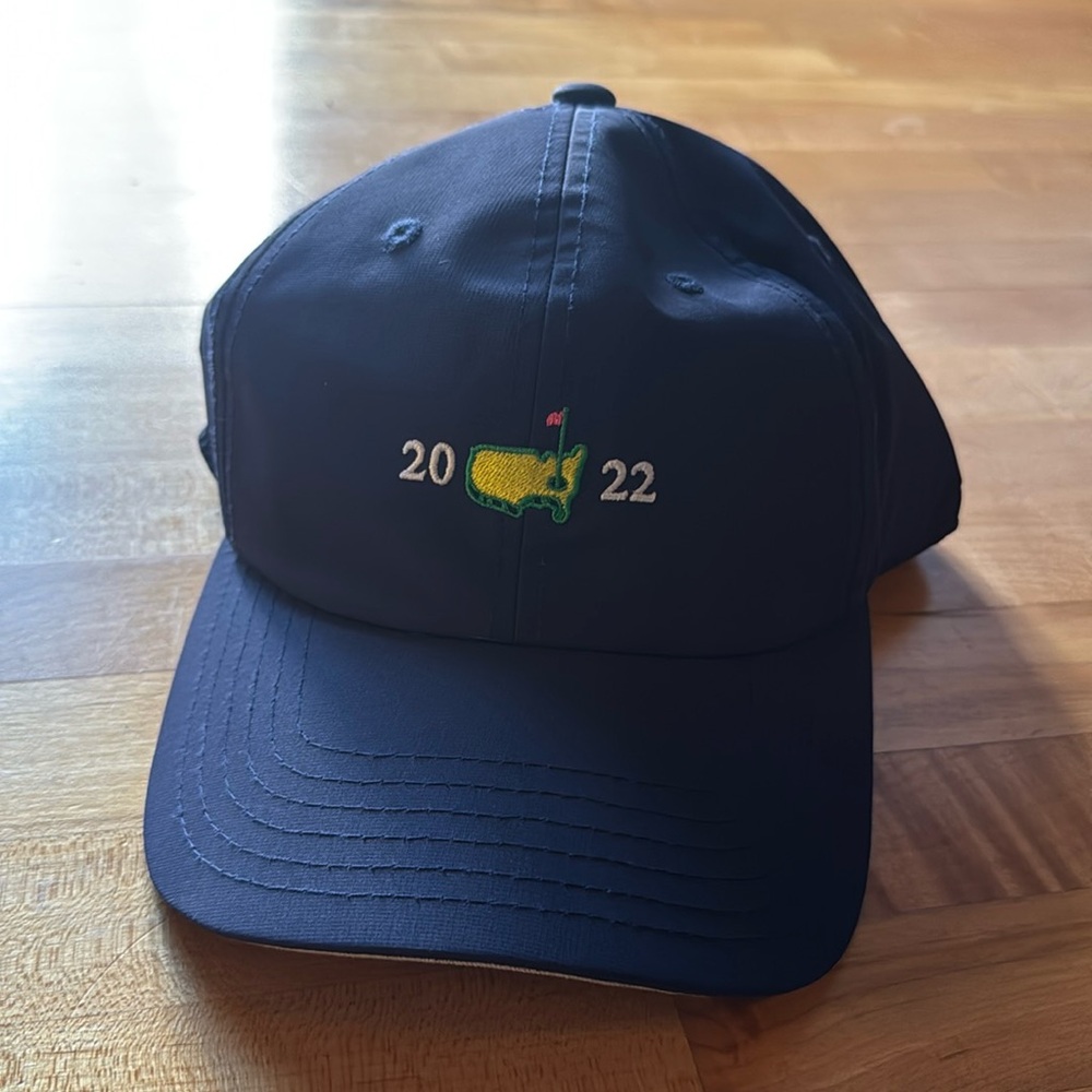 2022 Masters Augusta National Golf Hat Navy Adjustable American Needle